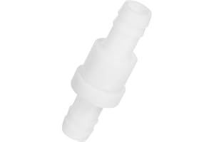 PATIKIL 1/2" Barb Hose One Way Inline Check Valve, Plastic Non Return Water Stops Ozone Resistance Valve for Aquarium Garden 