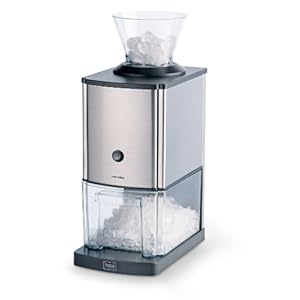 Trebs 21114 IJscrusher in roestvrij stalen design, 1 kg ijs per minuut, inhoud 3 liter, ideaal voor softdrinks…