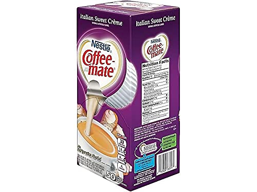 COFFEE-MATE 84652CT LIQUID COFFEE CREAMER ITALIAN SWEET CREME 0.375OZ MINI CUPS 50/BX 4 BOX/CTN