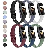 Meliya 6 Pack Sport Bands Compatible with Fitbit