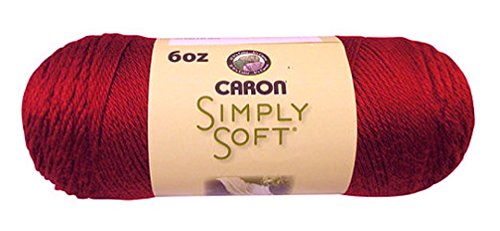 Caron Simply Soft Solids 100% Acrylic Yarn ~ AUTUMN RED # 9730 ~ 6 oz. Skein by the Each