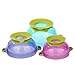 Baby Bowls, Kaptron Set of 3 Suction Baby Feeding Bowls Set with Food Masher, Spoon and Fork, Feeding bowls for toddlers - 3 sizes FDA Approved BPA Free Stackable Spill Proof Suction Bowls with Lids