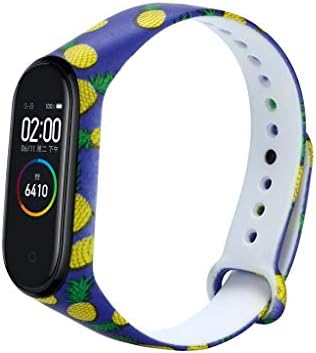 KFSO for Xiaomi Mi Band 4, Replacement Band Silica Gel Colorful Floral Print Wristband Strap Bracelet for Xiaomi Mi Band 4