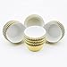 Gifbera Mini Foil Baking Cups Gold, 300-Count Bright Foil Paper Gold Cupcake Liners Mini Size