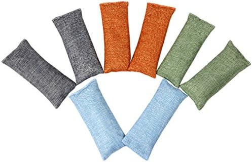 Set of 8 Activated Bamboo Charcoal Shoe Deodorise Odour Absorbers Smoke Smell Remover for Cars Shoes Bathrooms Pet Areas Wardrobe Clothes Storage Spaces Absorb Musty Smells for Fresher Home