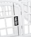 Amazon Basics 4-Panel Plastic Pet Pen, 24in, White