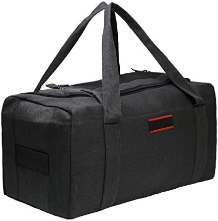Zatous Oversized Canvas Travel Duffel Bag Outdoor Sports Duffels Luggage Weekend Gym Bag Canvas Duffel hei
