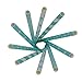Biodegradable Paper Straws, NUIBY Aqua Baby Shower Straws, Party Straws, 7.8 Inches 125 Packs