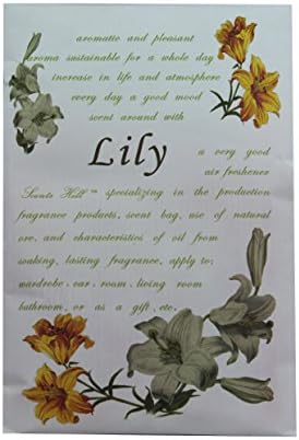 Scents Hill Scented Sachets Envelope for Drawers and Closets,Lot of 4 (Lily)