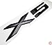 Zorratin Black 2005-2014 X5 Lettering Letter Rear Trunk Boot Lid Hatch Tailgate Emblem Badgen with Sticker for BMW Trunk [X5, Glossy]