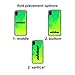 MARBLEFY Personalized Neon Green Yellow Liquid Sand case for iPhone Xs/Xr/Max/8/7/6/Plus Protective Glow in the Dark Waterfall Retro 90s sturdy hard case