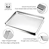 Baking-Tray-with-Rack-Set-4-Sheets-4-Racks-HaWare-100-Stainless-Steel-Rimmed-Cookie-Sheet-PansToaster-Oven-Tray-with-Cooling-Rack-Non-Toxic-Healthy-Rust-Free-Dishwasher-Safe-8-Pieces Baking Tray with Rack Set (4 Sheets + 4 Racks), HaWare 100% Stainless Steel Rimmed Cookie Sheet Pans,Toaster Oven Tray…