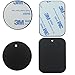 Kebelo (8 Pack ) Mount Metal Plate Replacement for Magnetic Cradle- less Mount 4 Rounded + 4 Rectangular Metal Plates With Adhesive (Black)