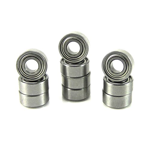 (10) 3x7x3mm Precision Ball Bearings, Metal Shields