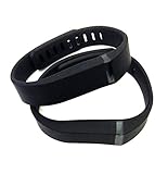 9 Tribals 2pcs Large L Black Replacement Bands with Clasps for Fitbit Flex Only /No Tracker/ Wireless Activity Bracelet Sport Wristband Fit Bit Flex Bracelet Sport Arm Band Armband