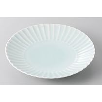 Amazon.com: せともの本舗 Japanese Plate, Blue and White