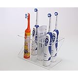 Soporte para 4 cepillos de dientes eléctricos (varios colores)