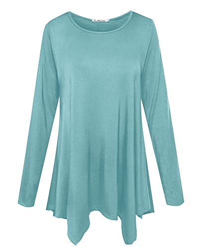 JollieLovin Womens Long Sleeve Tunic Top Loose Plus Size T S