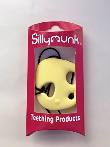 SillyMunk TM Silicone Teething Animal Pendants - Elephant (yellow)