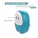 USB Wall Charger, Tonicstar 2.4A 12W Dual USB Charger with Folding Plug Blue