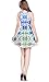 CowCow Womens Plus Size Dress Tie Dye Aztec Print Ethnic Style Summer Tribal Reversible Sleeveless Dress, XS-5XL