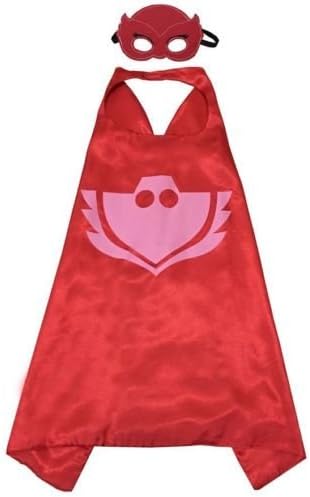 Fun Collection NEW Superhero PJ Masks Cape Mask Set Owlette Catboy Cosplay Kids Costume Party