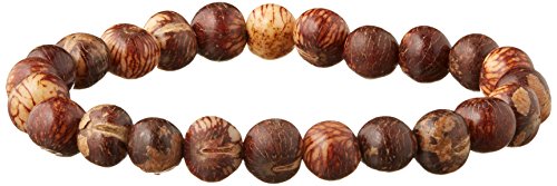 Zorbitz Giving Tree Acai Seed End World Poverty Bracelet, Natural Brown