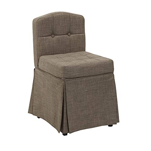 Silverwood Vanity Bench, Tan - Thumbnail 4