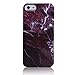 Landfox 5s Case,iPhone 5s Case Marble Texture Print Cover Case Skin for iPhone 5s (Red)