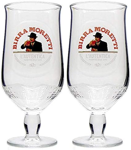 Amazon.de: Birra Moretti Bier-Glas, 2 Stück
