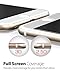 iPhone 7 Screen Protector, Fosmon TOUCH [HD Clear 3D | Full Coverage | Tempered Glass] Color Layer 9H Hardness Oleophobic Coating Glass Shield for Apple iPhone 7 (White)