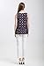 Vero Viva Women's Printed Sleeveless Loose Fit Blouse Tank Top Summer