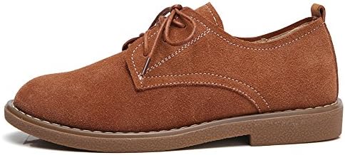 Vivident Autumn Women Shoes Casual Fashion Comfortable Lace-up Personality Cattle Suede Breathable Round Toe Boots Brown