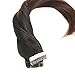 Sunny 18inch Ombre Remy Hair Extensions Tape In Color Natural Black Fading to Brown Skin Weft Tape In Hair Extensions 20PC 50G Per Package