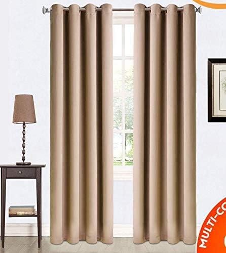Kurtains2fly Polyester Both Sided Room Darkening Blackout Curtains 2 Panels_Door- 4.5 x 8 ft