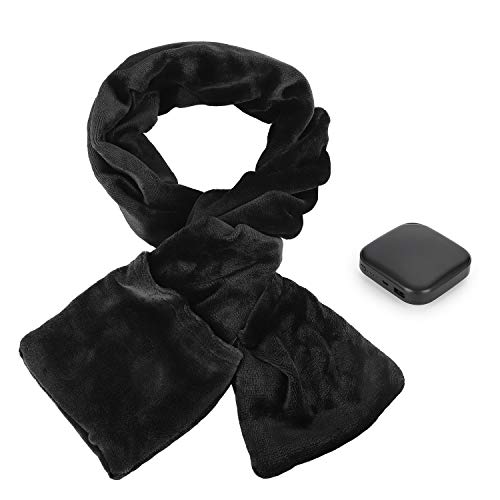 Heated Scarf USB Heat Shawl Electric Warm Neck Wrap with Powerbank and