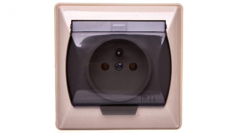 Ospel GPH-1AZ/01/d Socket Beige IP44 16 A 85 mm 42 mm 85 mm