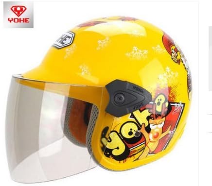 Amazon Yh 859s 子供用ヘルメット バイクヘルメット Bike Helmet キッズヘルメット ジェットヘルメット 可愛い ３歳 8歳 多カラー選択可 M 51 52cm ジェット 車 バイク