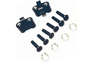 EPTNNASO Alloy Aluminum Steering Servo Mount Upgrade Parts for Axial 1/10 Yeti AX31104 Black