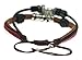 Eye Key Beaded Leather Bracelet Yoga Multi Strand Zen Wristband in Gift Box