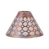 Pavilion - Bronze And Purple Sponge Patterned Frosted Glass Jar Candle Shade