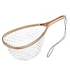 Booms-Fishing-N1-Fly-Fishing-Trout-Net-Rubber-with-Wood-Landing-Mesh-Basket