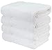 Wealuxe White Bath Towels 27x54 Inch, Cotton Towel Set for Bathroom, Hotel, Gym, Spa, Soft Extra Absorbent Quick Dry 4 Pack