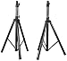 Pair Rockville RVES1 Adjustable Tripod DJ PA Speaker Stands+Carry Bag/Universal primary