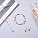 NBEADS 350 Pcs 8mm Lampwork Evil Eye Beads, 9 Colors Real Glass Turkish Beads, DIY Crafts Flat Round Handmade Evil Eye Spacer Beads with Container for DIY Bracelets Necklace Jewelry Making