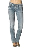 Silver Jeans Women Suki High Baby Bootcut Curve Fit Stretch in Light Vinatge Wash