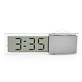 TOOGOO LCD Display Digital Electronic Clock with Sucker LED for All Cars Indoor Outdoor Home