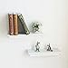 Floating Shelves Wall Mounted,Set of 2,Classic Crown Molding Design,Great for Bedroom,Living Room,Bathroom,Kitchen,5 Inch Depth,Deeper than others,White