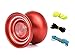 Responsive Yo-yo MAGICYOYO K7 Red Aluminum Yoyo for Kids Beginners with Yoyo Bag, Yoyo Glove and 3 Yoyo Strings