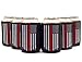Firefighter Gifts for Men - Thin Red Line Beverage Can Cooler Sleeves, Fireman Gifts, Insulated Beer Holder with Red Stripe American Flag, Fire Department Gift Ideas, Fire Fighter Accessory, 6-Pack